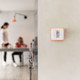 The thermostat can also be mounted to a wall so it's at a convenient viewing height.