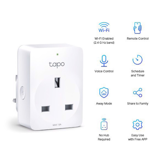 Tapo P100 Mini Smart Wi-Fi Socket - Energia Smart Home Store