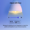 Tapo Smart Wi-Fi Bulb that you can adjust with ease using your smartphone. 