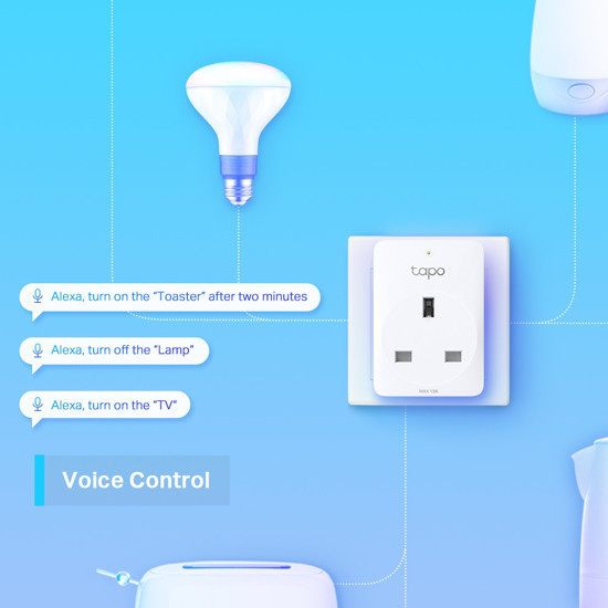 Tapo Mini Smart Wi-Fi Plug allows for voice control