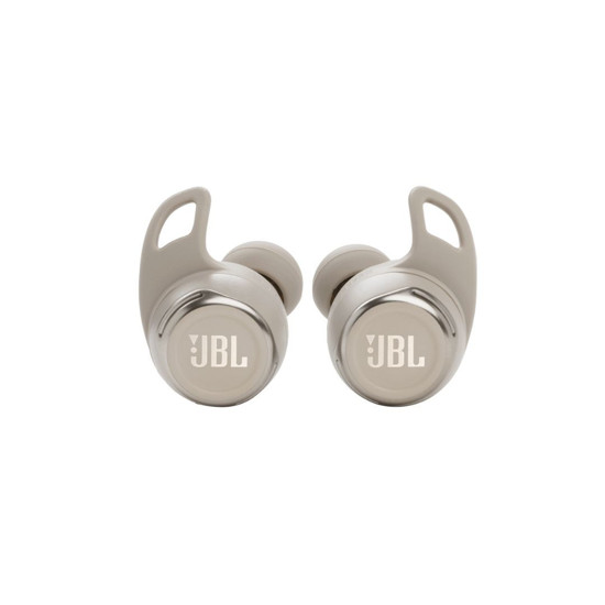 JBL Reflect Flow Pro+ True Wireless Earbuds White left and right
