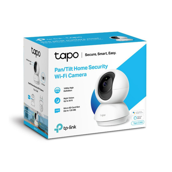 Tapo C200 Pan/Tilt Home Security Wi-Fi Camera packaging