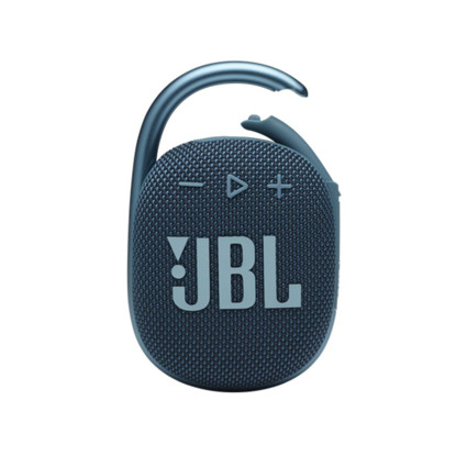 JBL Clip 4 Portable Waterproof Bluetooth Speaker Blue Front view