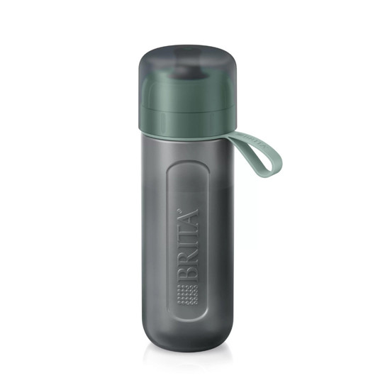 BRITA Active Water Filter Bottle - Dark Green has Flexible bottle: squeeze and quench your thirst quickly and easily