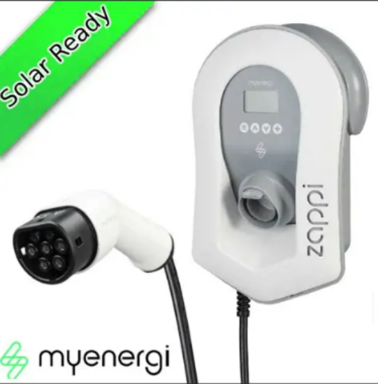 Picture of Myenergi Zappi Tethered Charger with 6.5 Meter Cable and Installation WHITE