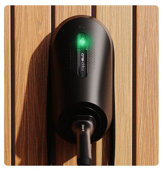 Picture of Standard Zappi GLO 7kW Single Phase Tethered Charger BLACK