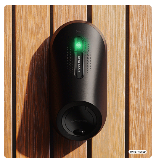 Picture of Standard  Zappi GLO 7kW Single Phase Untethered Charger BLACK